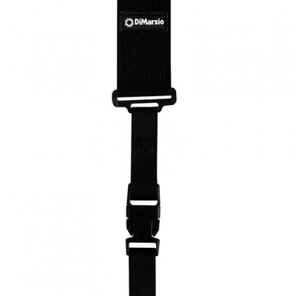 DiMarzio 2-Inch Clip Lock Cotton Guitar Strap in Black