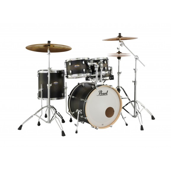 Pearl Decade Maple 22" Fusion Plus Drum Kit in Satin Black Burst