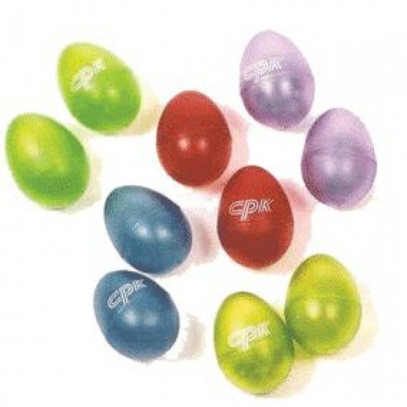 CPK Egg Shakers in Assorted Transparent Colours (Each)