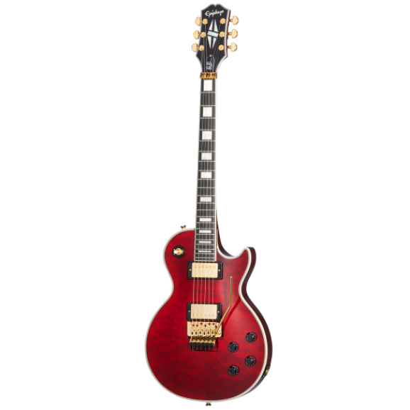Epiphone Alex Lifeson Les Paul Custom Axcess in Ruby