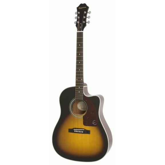 Epiphone AJ-210CE Acoustic Electric Guitar in Vintage Sunburst
