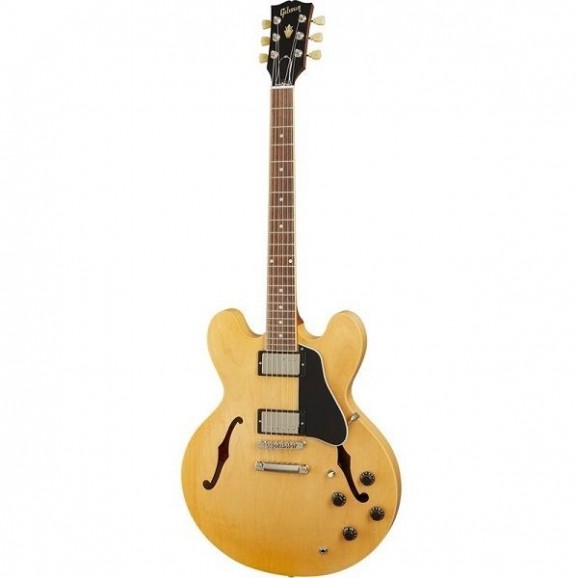 Gibson ES335 Hollowbody Electric Guitar in Satin Vintage Natural 