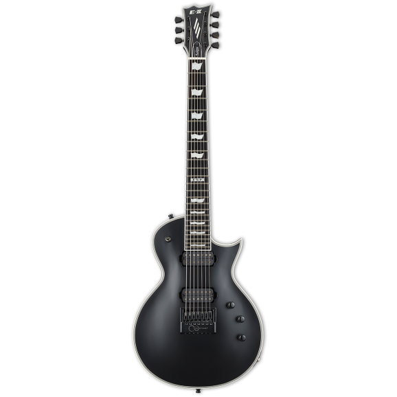 ESP E-II Eclipse-7 Evertune Guitar w/Case in Black Satin