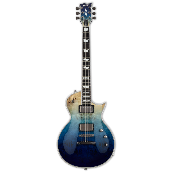 ESP E-II Eclipse Guitar w/Case in Blue Natural Fade