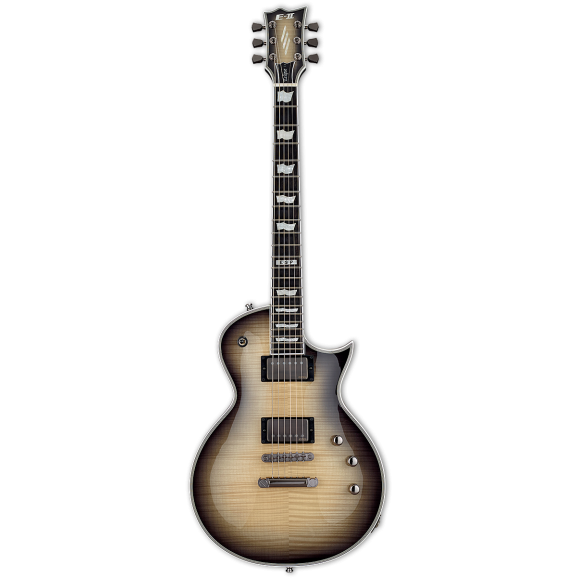 ESP E-II Eclipse Full Thickness Guitar w/Case in Black Natural Burst