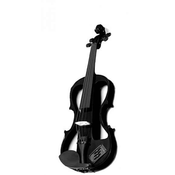 Carlo Giordano EV202 Series 3/4 Size Electric Violin in Black
