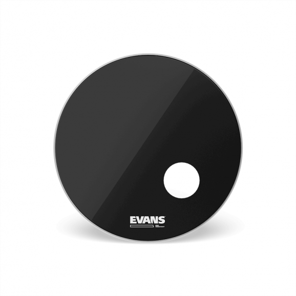Evans 20" EQ3 Black Resonant Front Bass Drum Head