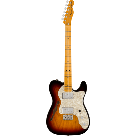 Fender American Vintage II 1972 Telecaster Thinline with Maple FB in 3-Colour Sunburst
