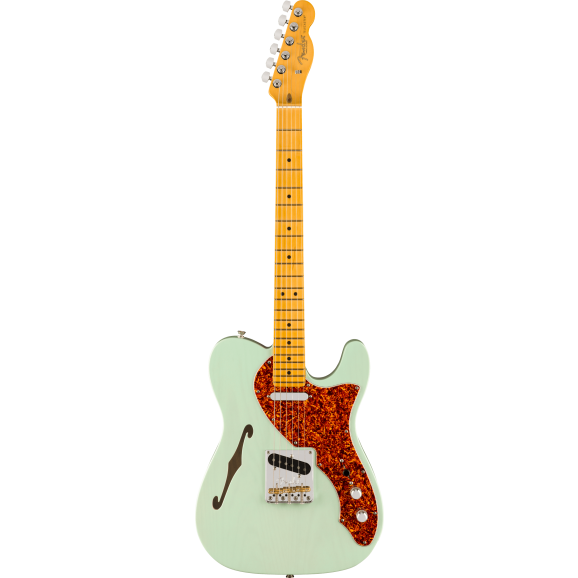 Fender American Professional II Telecaster Thinline in Transparent Surf Green