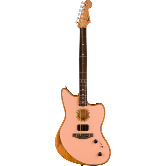 Fender Acoustasonic Player Jazzmaster in Shell Pink
