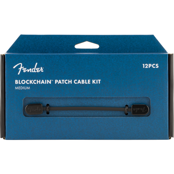 Fender Blockchain Patch Cable Kit, Medium in Black
