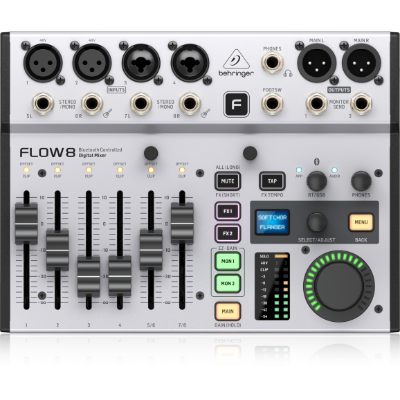 Behringer - Flow8 Digital Mixer w/ Bluetooth & Phone App control