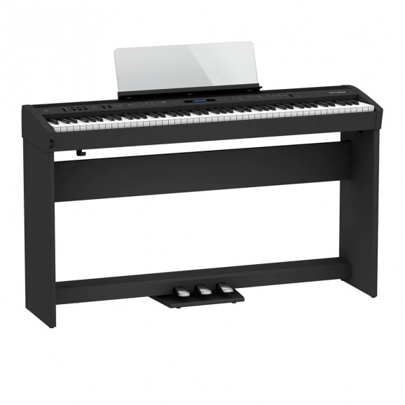 Roland FP60X Digital Piano Kit Bundle in Black