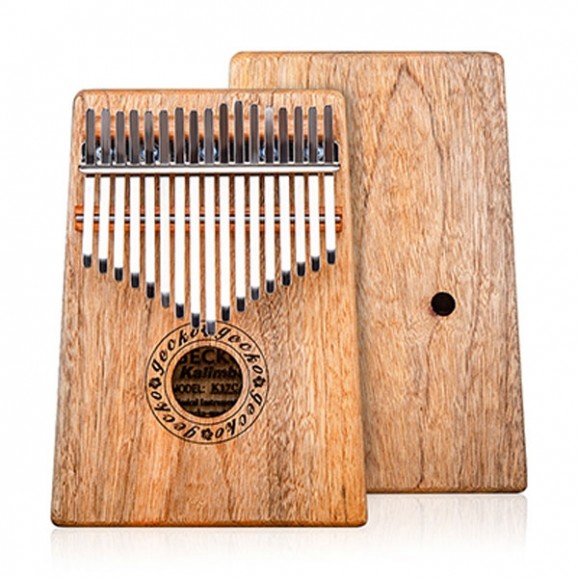 Gecko 17 Note Kalimba with Hollow Resonant Camphor wood Body