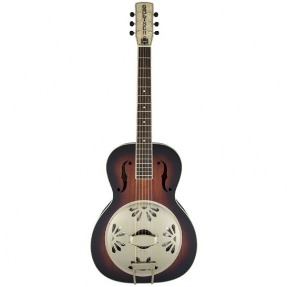 Gretsch − G9241 Alligator Biscuit Round-Neck Resonator Guitar with Fishman Nashville Pickup, 2-Color Sunburst