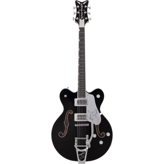 Gretsch G6636TSL Players Edition Silver Falcon Hollowbody Electric Guitar in Black