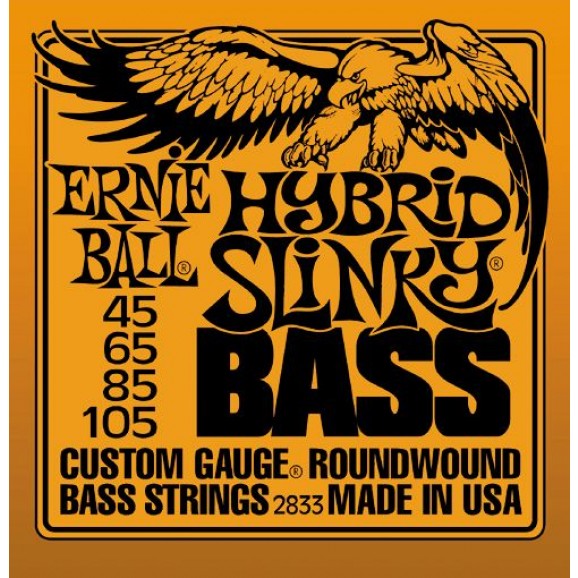 Ernie Ball 45-105 Hybrid Slinky Bass Guitar Strings