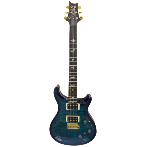 PRS USA Custom 24 Piezo 10 Top Cobalt Blue Electric Guitar