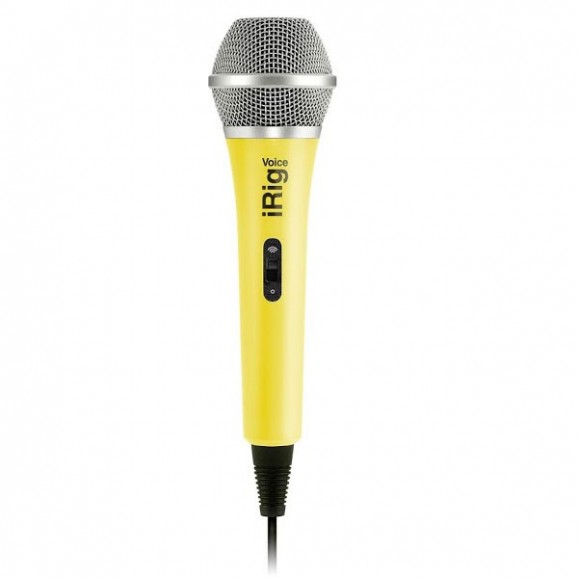 IK Multimedia iRig Mic Voice Analog Handheld Mic - Yellow