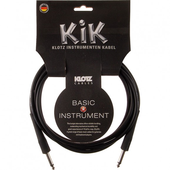 Klotz KIK Series 20ft Guitar Cable Black