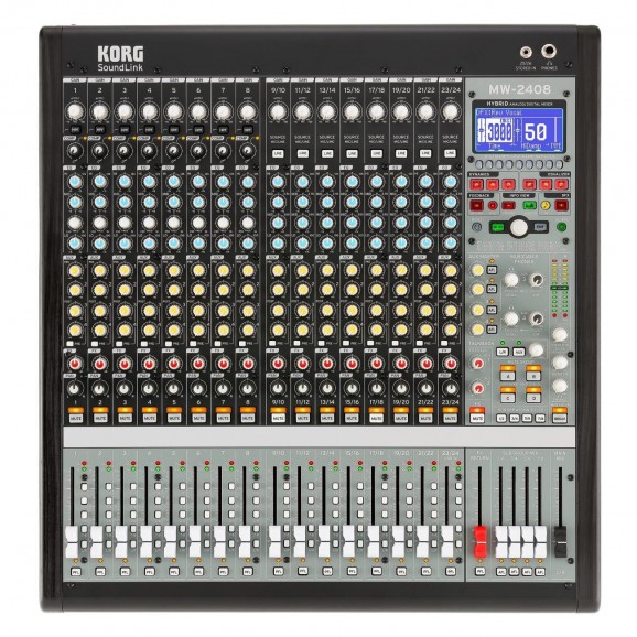 Korg MW-2408 Hybrid Analog 24-Channel Digital Mixing Console (MW2408)