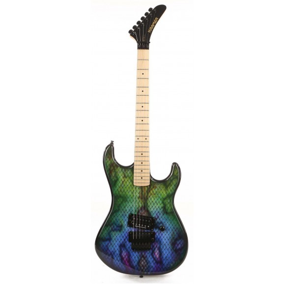 Kramer Baretta Electric Guitar in Snakeskin Green Blue Fade
