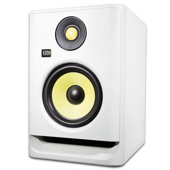 KRK ROKIT RP5G4 5" Studio Monitors in Two-Tone White Noise (Single Only)