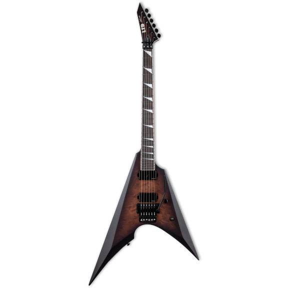 ESP LTD Arrow-1000 Electric Guitar in Dark Brown Sunburst Satin