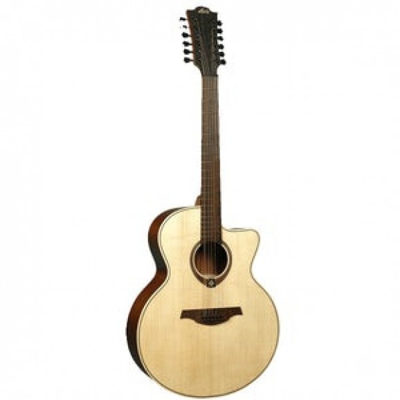 Lag Tramontane 117 T117J12CE Acoustic Guitar Jumbo 12-String Solid Engelmann Top w/ Pickup