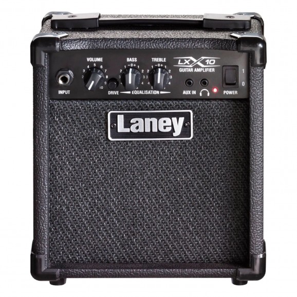 Laney LX10 Guitar Combo Electric Guitar Amplifier with 5in Speaker in Black (10w)