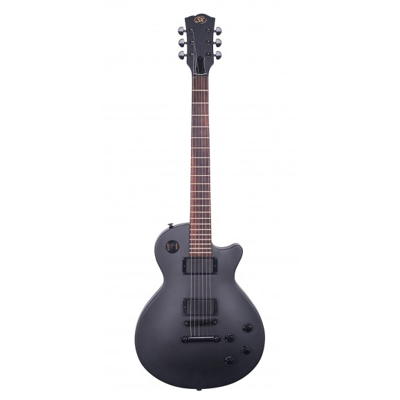 SX LEE3S LP Style Electric Guitar in Satin Black 