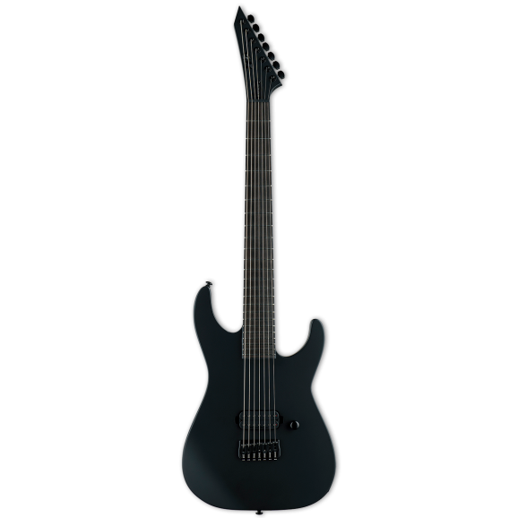 ESP LTD M-7HT Baritone Scale Black Metal Series 7 String Electric Guitar