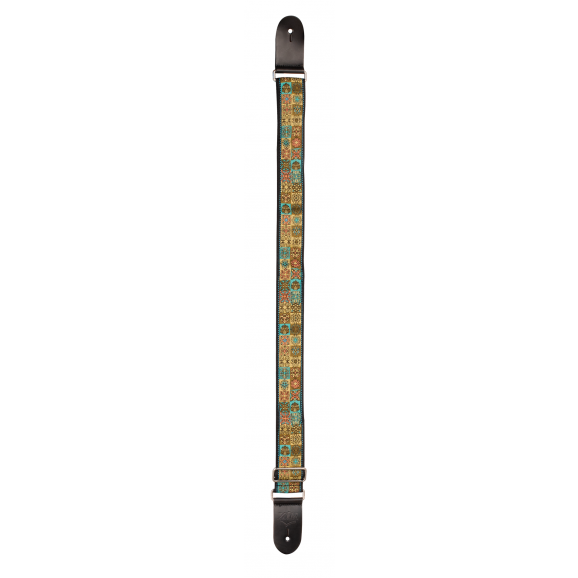 XTR - LS333  Woven poly cotton strap - gold pattern 