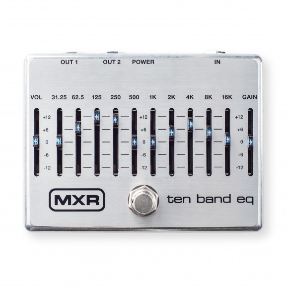 MXR 10 Band Graphic EQ Pedal - Silver