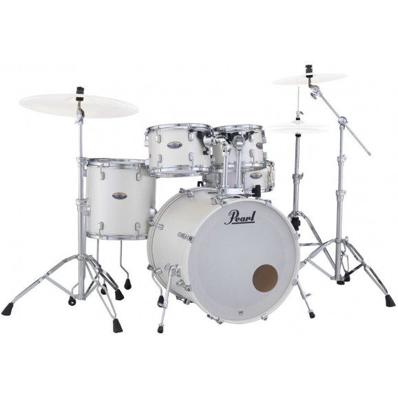 Pearl Decade Maple 20" Fusion Drum Kit with Hardware in White Satin Pearl