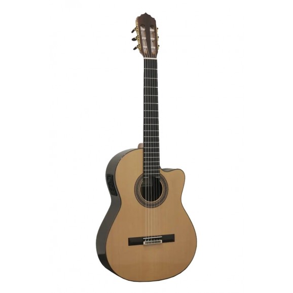 Altamira N600CE Classical Acoustic Electric Guitar with Cutaway and Gigbag 