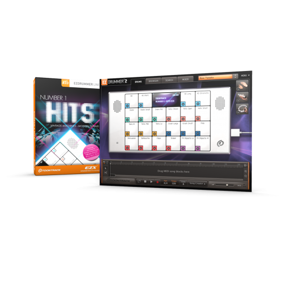 Toontrack  Number 1 Hits EZX EZdrummer Expansion