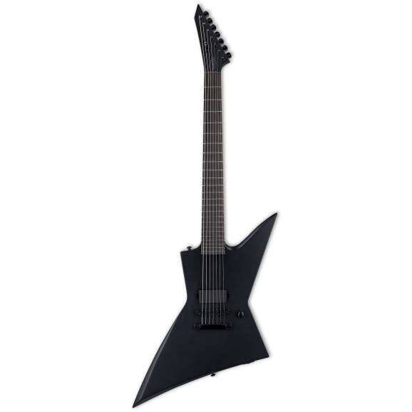 ESP LTD EX-7 BARITONE BLACK METAL Black Satin Electric Guitar
