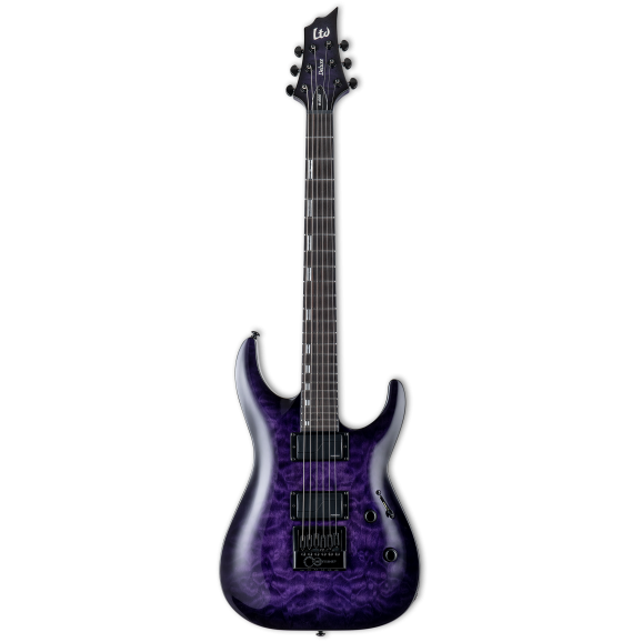 ESP LTD H-1000 EVERTUNE See Thru Purple Sunburst Electric Guitar