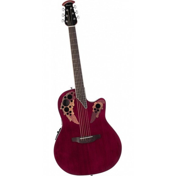 Ovation Celebrity Elite Acoustic / Electric in Ruby Red (Mid Bowl)