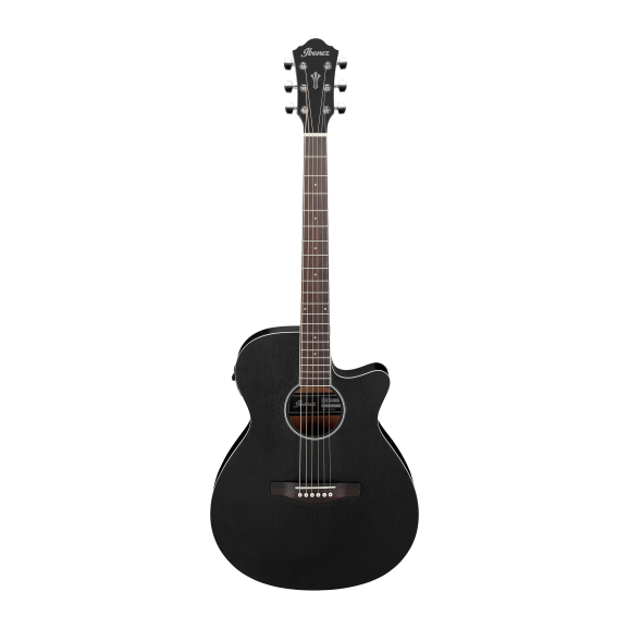 Ibanez AEG7MH Weatherd Black Open Pore Acoustic Guitar