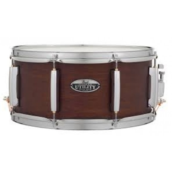 Pearl 14"x 6.5 Modern Utility Maple Snare Drum in Satin Brown 