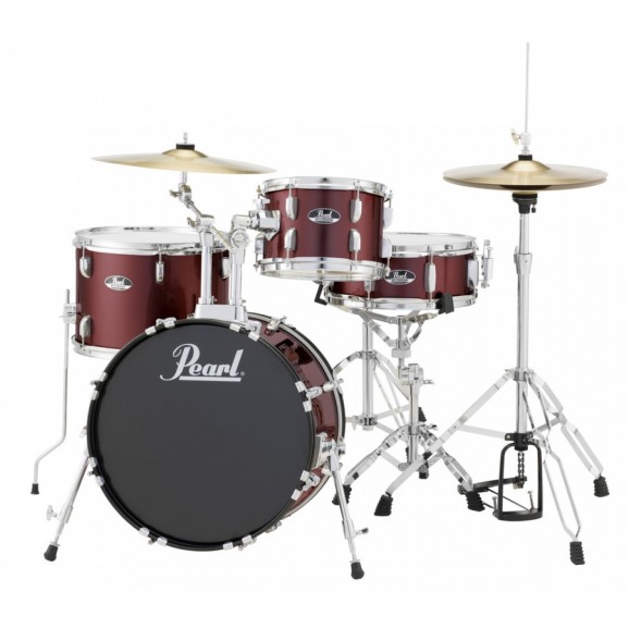 Pearl Roadshow 18" 4pc Drum Kit Package in Red Wine