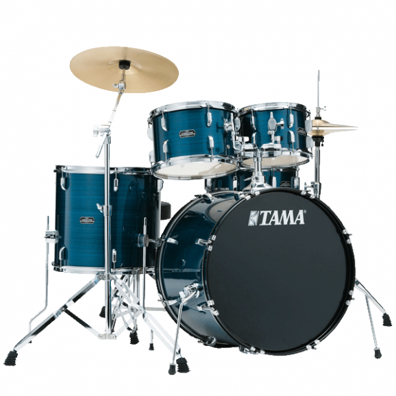 Tama SG50H5C Stagestar Drumkit Package in Hairline Blue