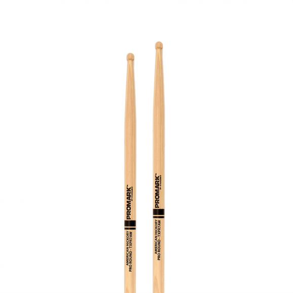 ProMark Hickory 7A "Pro-Round" Wood Tip drumstick