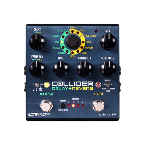 Source Audio Collider Delay and Reverb Pedal
