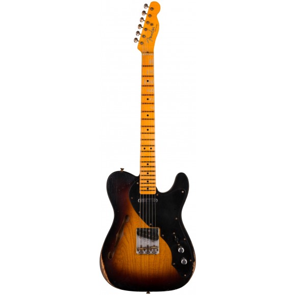 Fender Custom Shop Limited Edition Blackguard Telecaster Thinline Relic in Wide-Fade 2 Color Sunburst