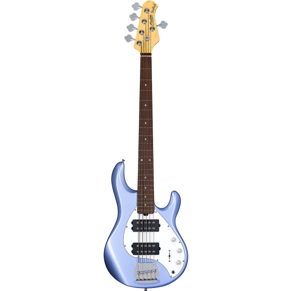 Sterling by Musicman Stingray Ray5HH Bass Guitar in Lake Blue Metallic