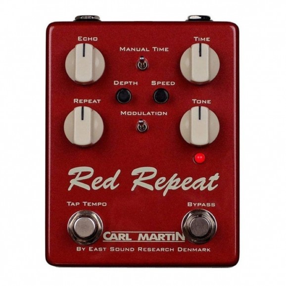Carl Martin Red Repeat 2016 Analogue Delay Pedal with Tap Tempo and Modulation