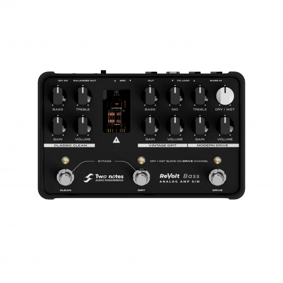 Two Notes ReVolt Bass 3 channel all analogue bass amp simulator